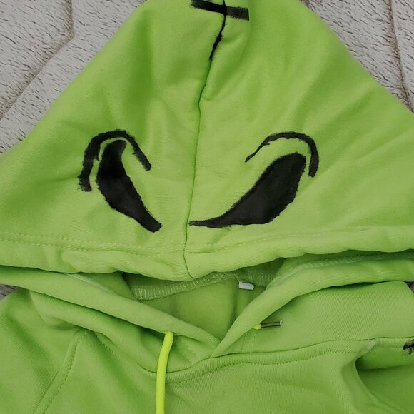 Oogie Boogie design Green Fleece Sweatsuit - Picture 3 of 8